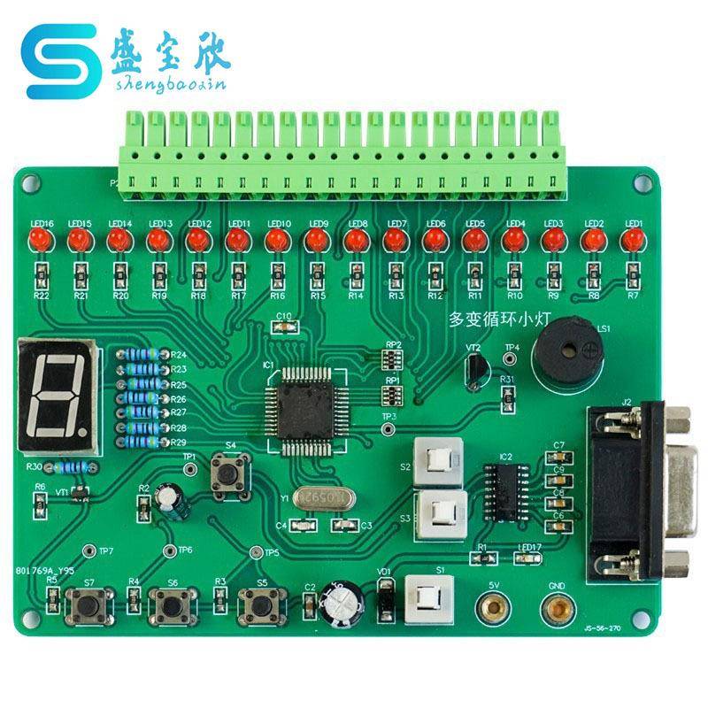 多变循环小灯系统电路技能装配调试Labview编程故障检修竞赛套件
