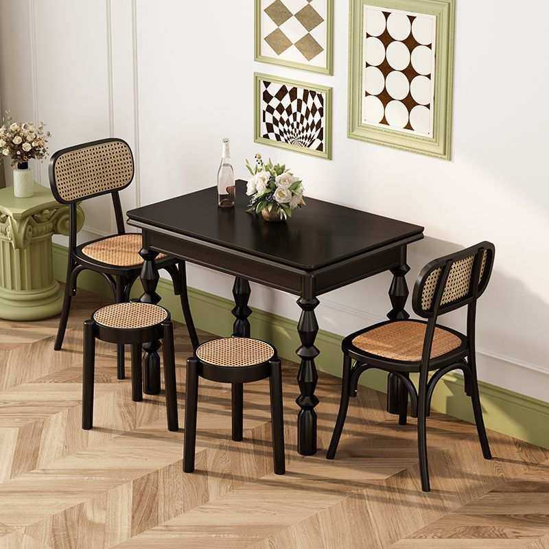 美式实木折叠餐桌黑色小户型家用空间网红伸缩饭桌多功能复古轻奢,模玩/动漫/周边/娃圈三坑/桌游,模型制作工具/辅料耗材,淘宝优惠券,粉丝福利购,淘宝优惠卷