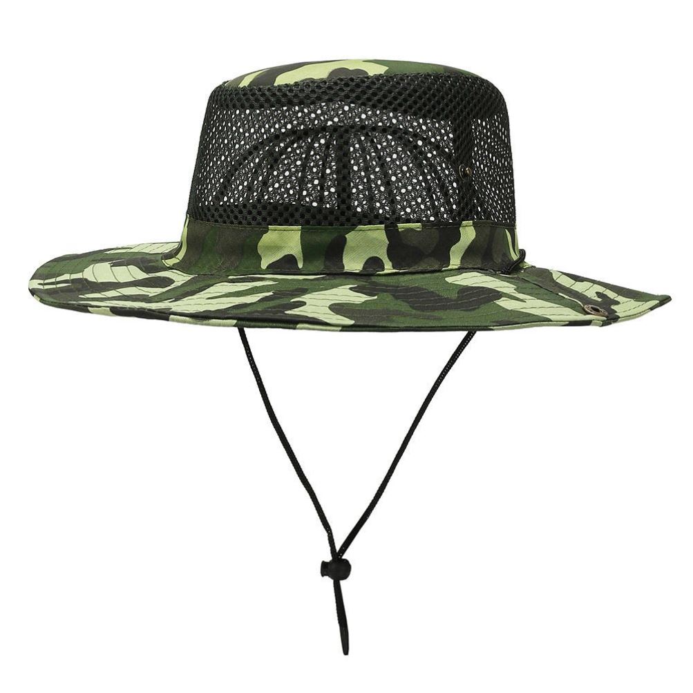 叠穿户外休闲登山帽遮阳帽防晒帽迷彩农用太阳帽子男士凉帽钓鱼帽