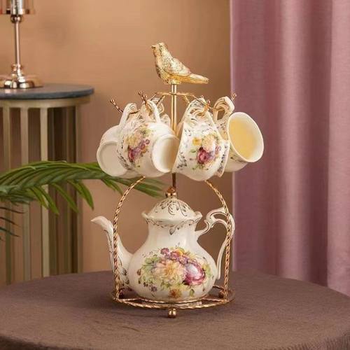 北欧水具水杯水壶套装简约客厅茶具茶杯茶壶套装带托盘整套礼品