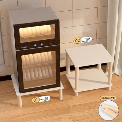 消毒柜置物架厨房微波炉增高托架底座多层落地洗碗机垫高实木架子