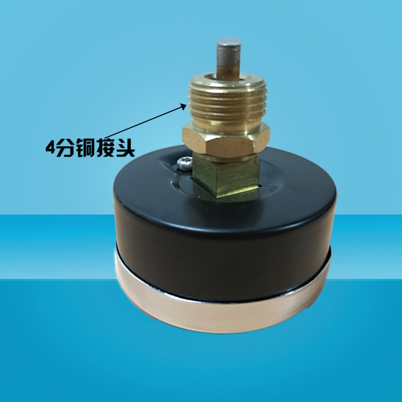 Y60轴向温度压力一体表地暖用压力表水压气压分水器0-120温压表