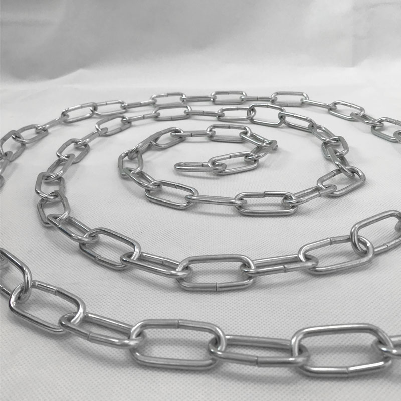 镀锌铁链子防盗加粗晾衣狗链特粗焊接铁链条锁吊链4mm粗包邮