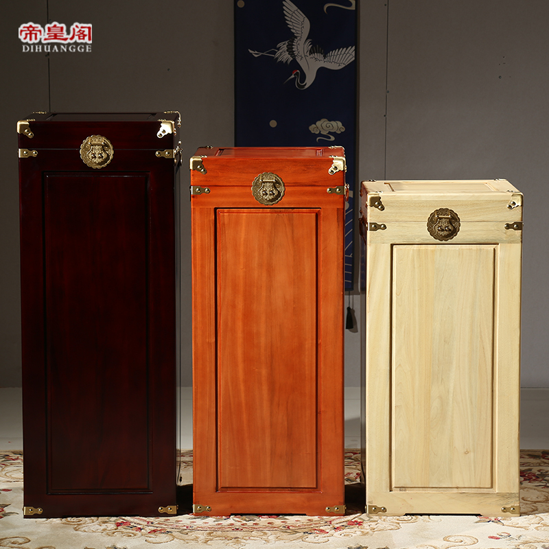 立式字画箱香樟木箱子字画储物箱子全实木箱子衣箱整理收藏箱带锁