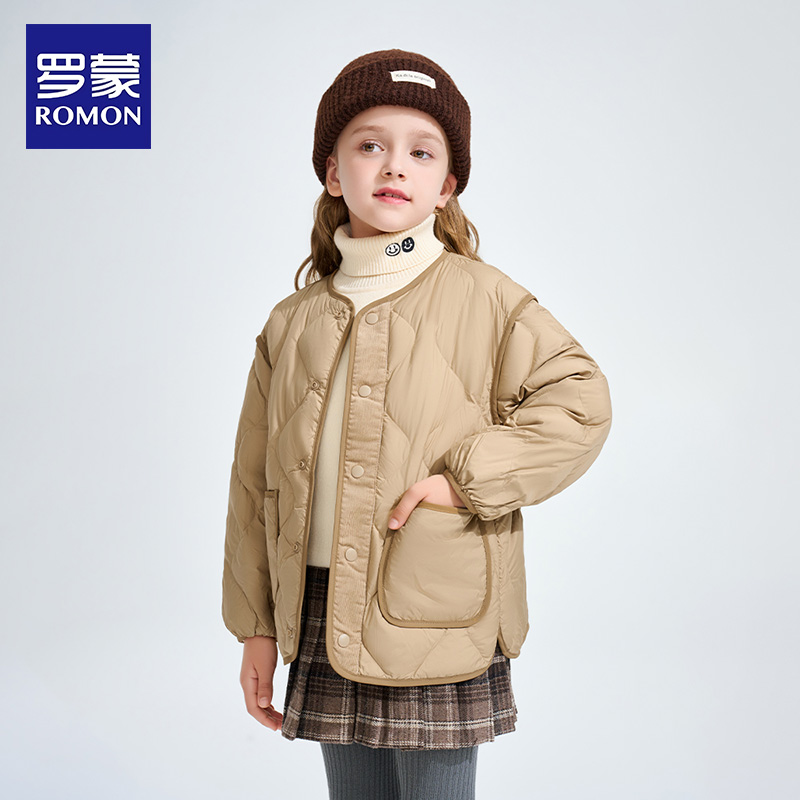 罗蒙儿童羽绒服轻薄2025秋冬