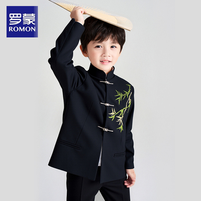 罗蒙新中式儿童西装套装