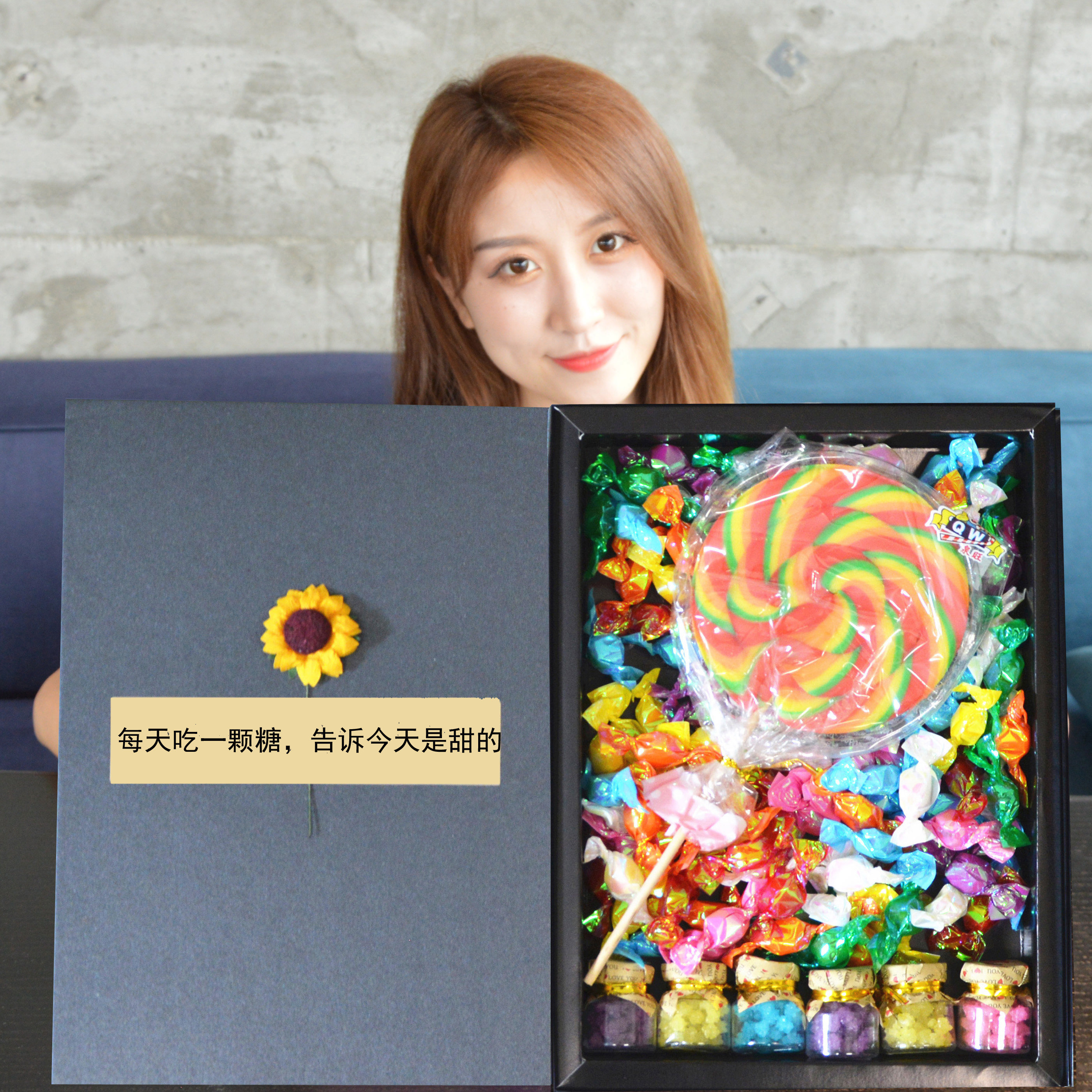 超大棒棒糖糖果礼盒装生日礼物送女友女朋友情侣闺蜜儿童惊喜浪漫