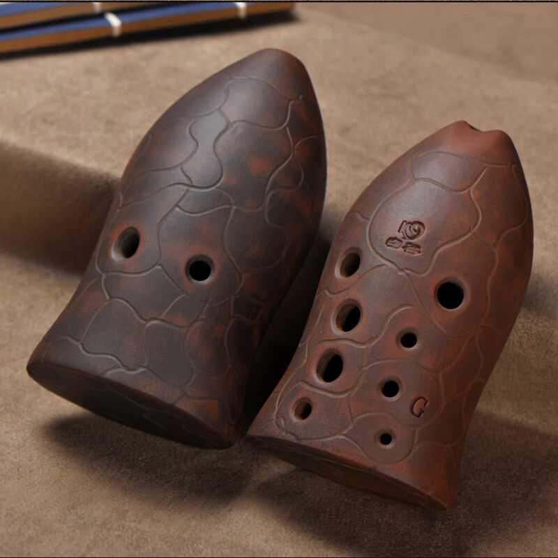 空谷埙初学演奏十孔鱼埙好吹初学专业古乐器陶埙音色柔和可水洗