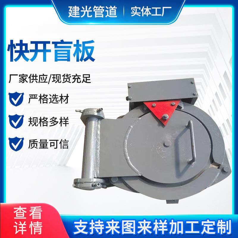 快开盲板源头实体厂家供应 插扣型牙嵌式不锈钢快开盲板