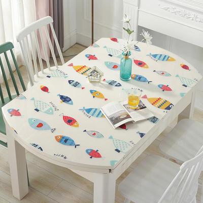 A6L伸缩折叠椭圆形桌布pvc软玻璃餐桌布防水防烫防油水晶板桌垫家