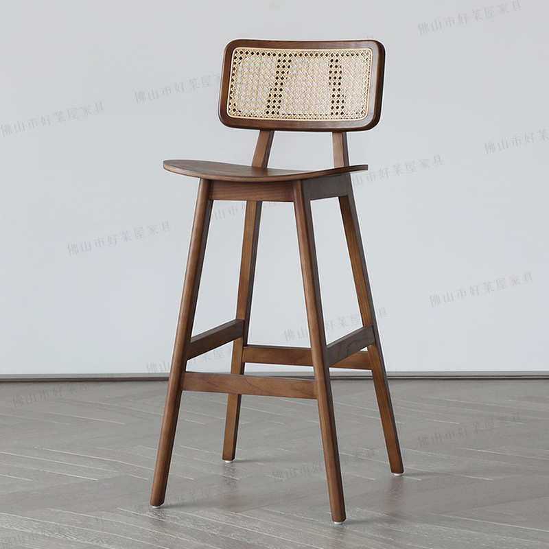 藤编吧台椅高脚凳休闲酒店水吧台吧椅实木诧寂风藤椅现代,模玩/动漫/周边/娃圈三坑/桌游,模型制作工具/辅料耗材,淘宝优惠券,粉丝福利购,淘宝优惠卷