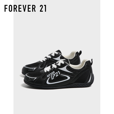 F21黑色赛车鞋男款2025新款秋季