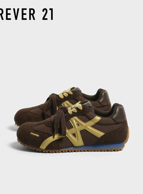 F21德训鞋女2025新款秋季内增高软底轻便百搭原创设计学生运动鞋