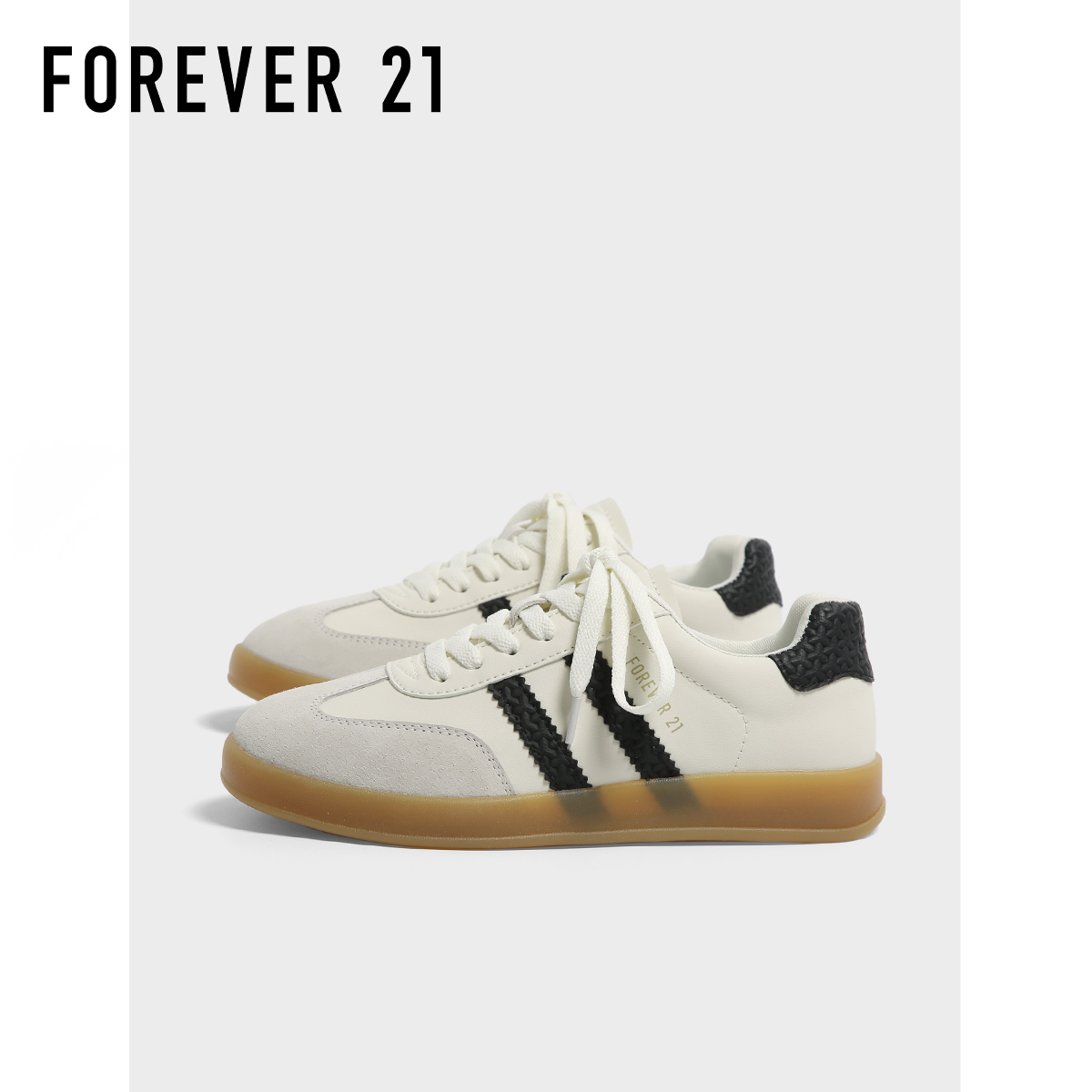 FOREVER21真皮复古德训鞋女