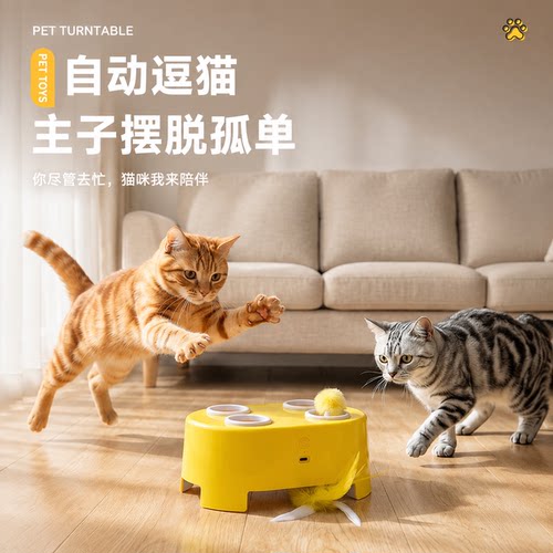 电动猫咪奶酪魔法盒耐抓咬逗猫