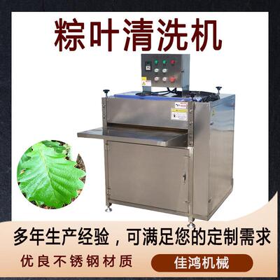 粽叶芦苇叶双层清洗机带喷淋洗粽叶机器荷叶芭蕉叶清洗设备佳鸿