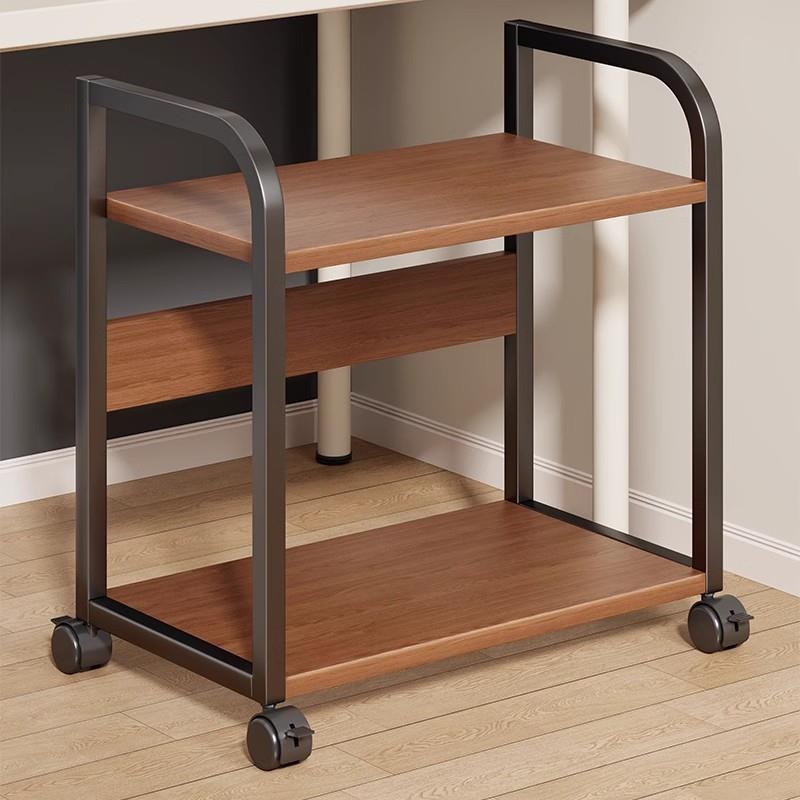 电脑主机托架可移动机箱底座家用台式办公室双层收纳架桌下置物