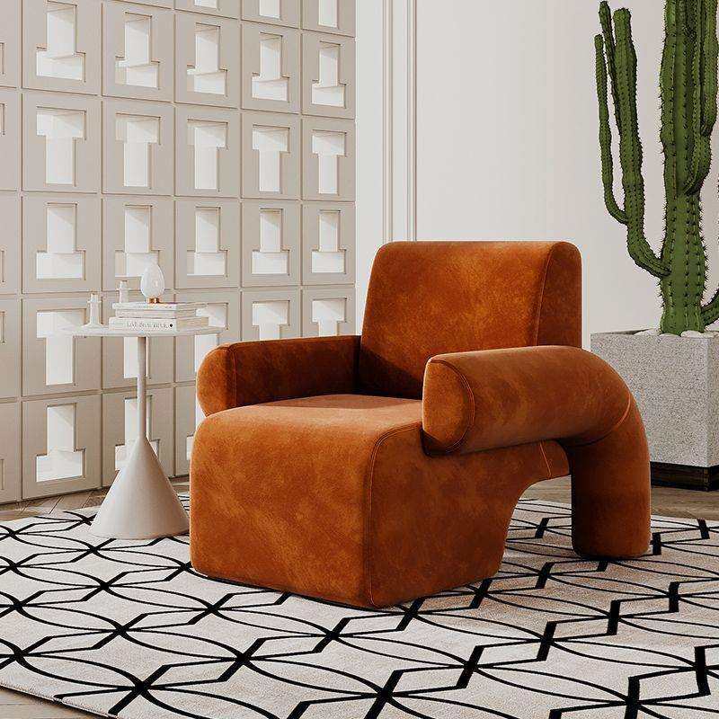 法式家用客厅小户型单人沙发椅房间卧室网红懒人组合设计师单椅