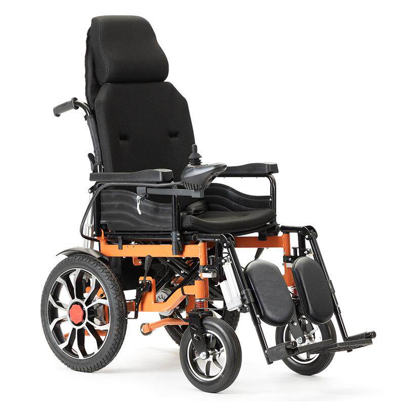 电动轮椅直销轻便可折叠轮椅老年人残疾智能可自动后躺代步车