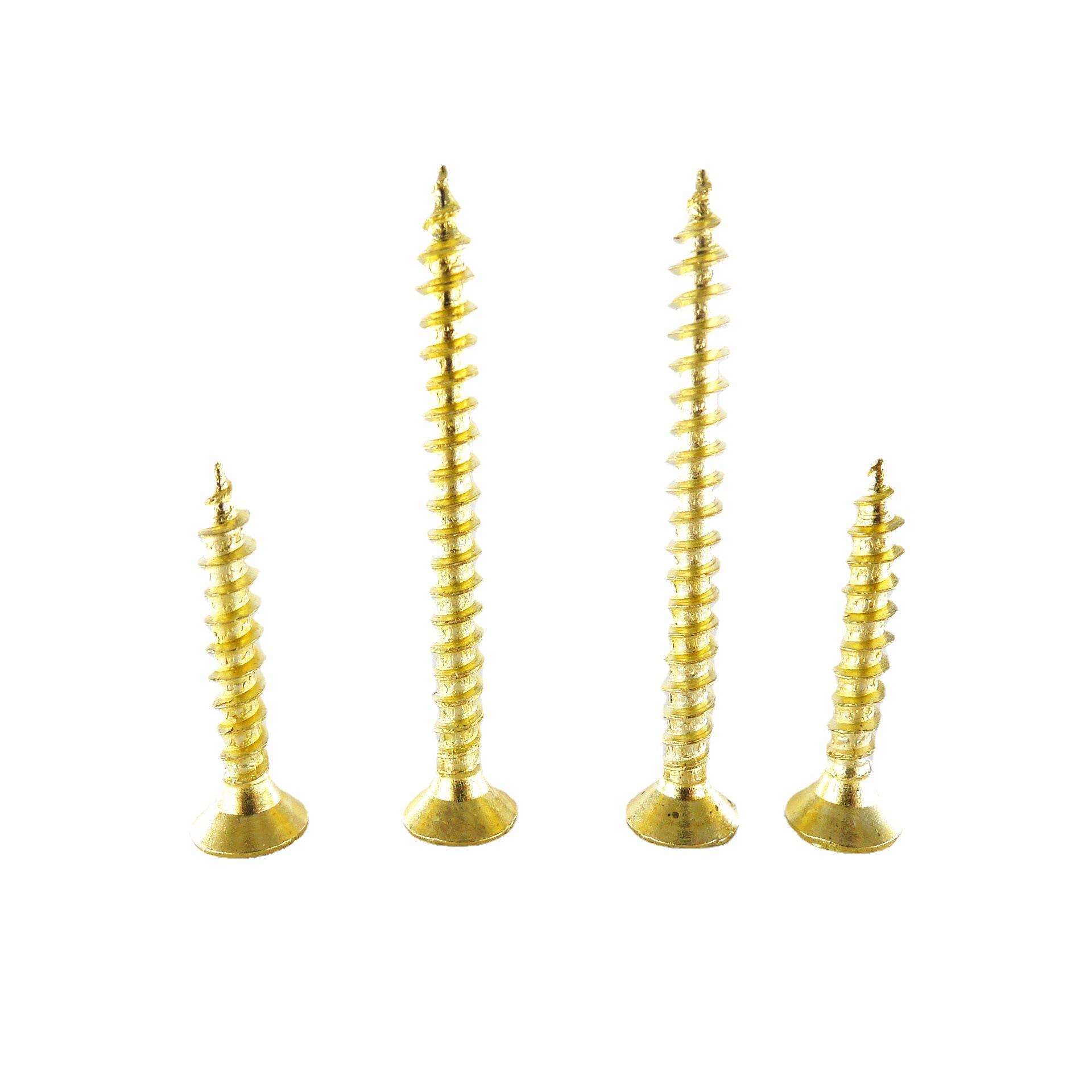 镀金色KA十字沉头自攻螺丝镀铜合页平头自攻钉M2|M2.3|M3|M3.5|M4