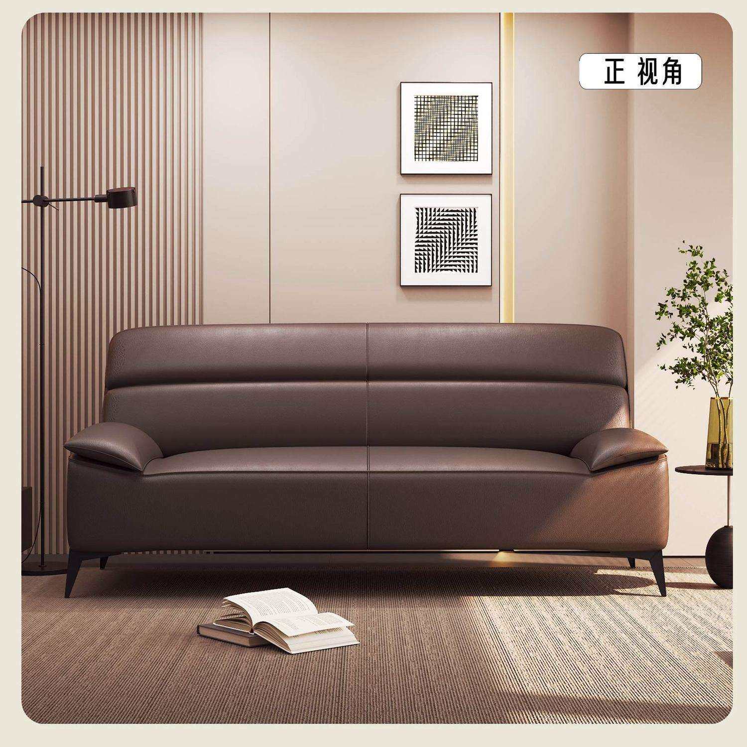 北欧沙发小户型客厅可折叠沙发床两用猫爪皮双人三人出租房办公室