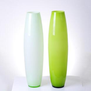 北欧玻璃陶瓷花瓶客厅家居现代简约工艺品摆件落地花瓶大号高60cm