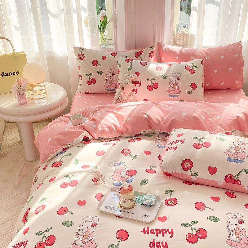 慕梵新款全棉四件套纯棉13372被套三件套薄款轻奢床笠款柔软触感