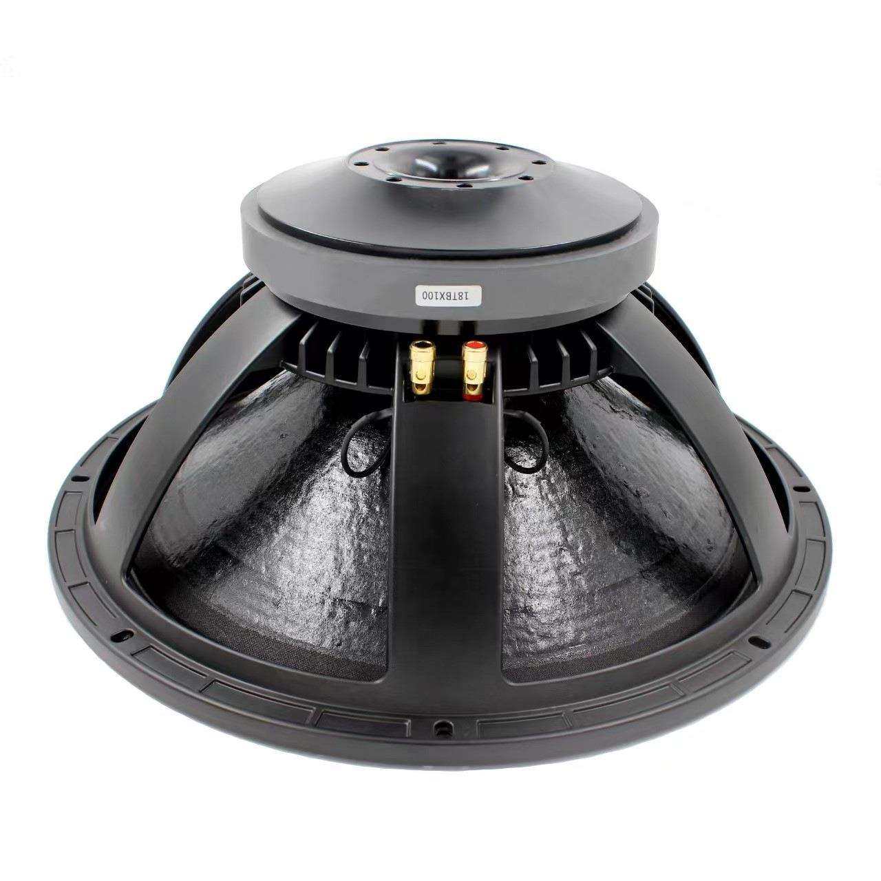 18寸大功率重低音喇叭舞台低音炮音响内外绕音圈双弹波扬声器