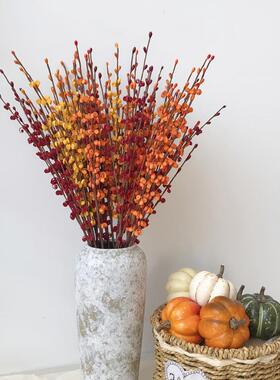 款Pack55cmAutumnArtificialFlowersOrangeRed