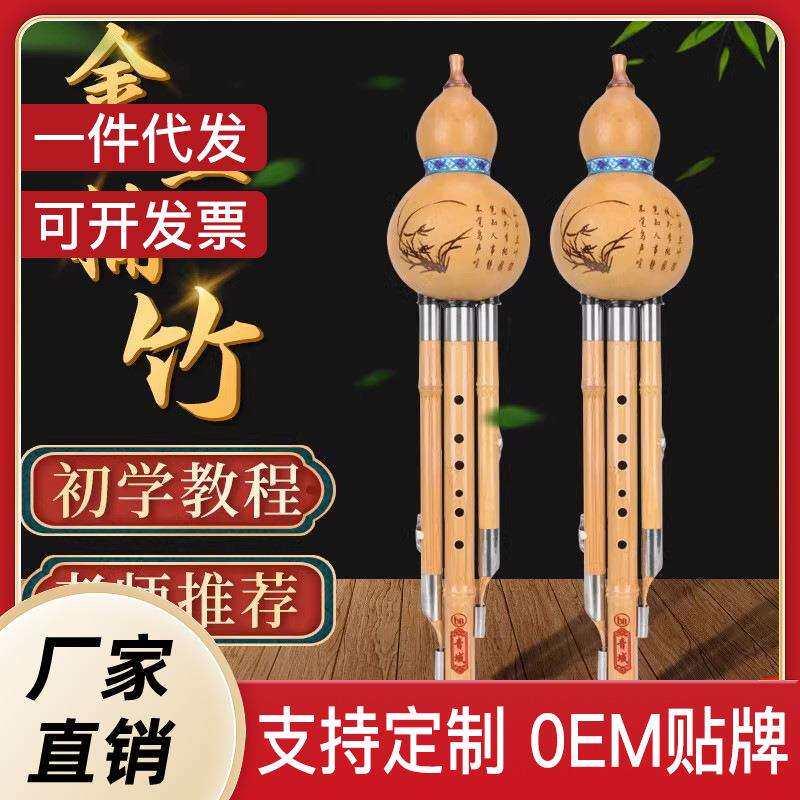 云南葫芦丝乐器初学者男入门c调降b调三音小学生专业演奏儿童自学