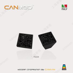 Canmod迦南原装意大利进口现代黑色水晶柜门铜拉手70224型号