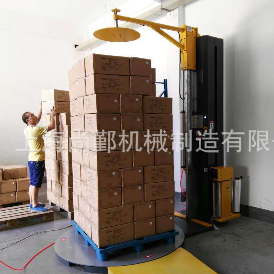 深圳缠绕机 纸箱栈板绕膜 托盘缠绕机 压顶裹包机 有现货
