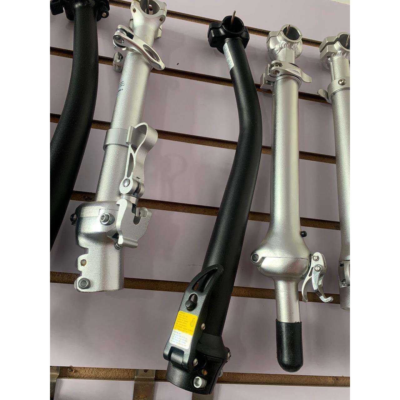 自行车车折叠把立28.6无牙右折叠