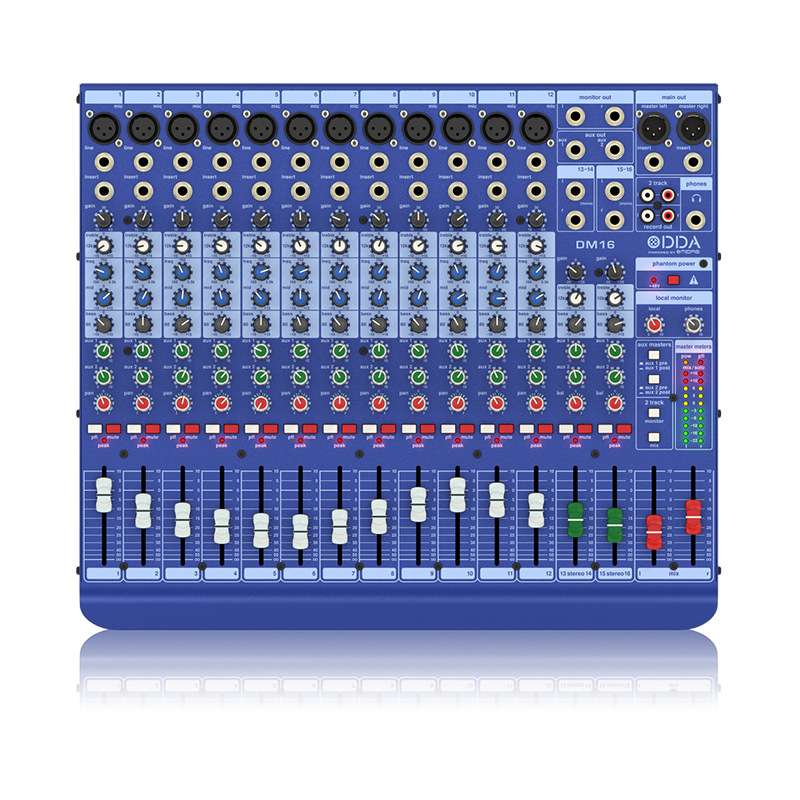 MIDAS迈达斯DDA DM16模拟调音台内置MIDAS 舞台演出 体育场会议室