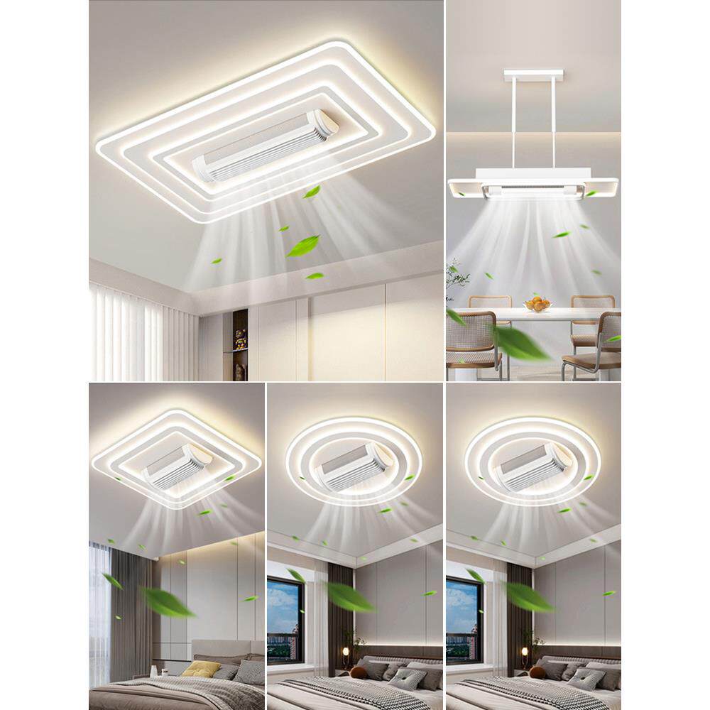 客厅主灯无叶风扇灯2026新款中山卧室灯具全屋现代简约大气吸顶灯