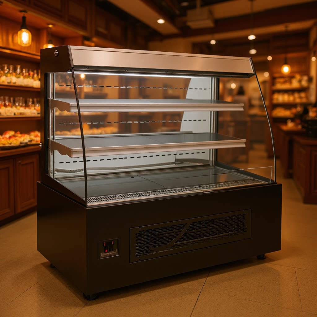 甜点立式V型双层风冷展示雪柜