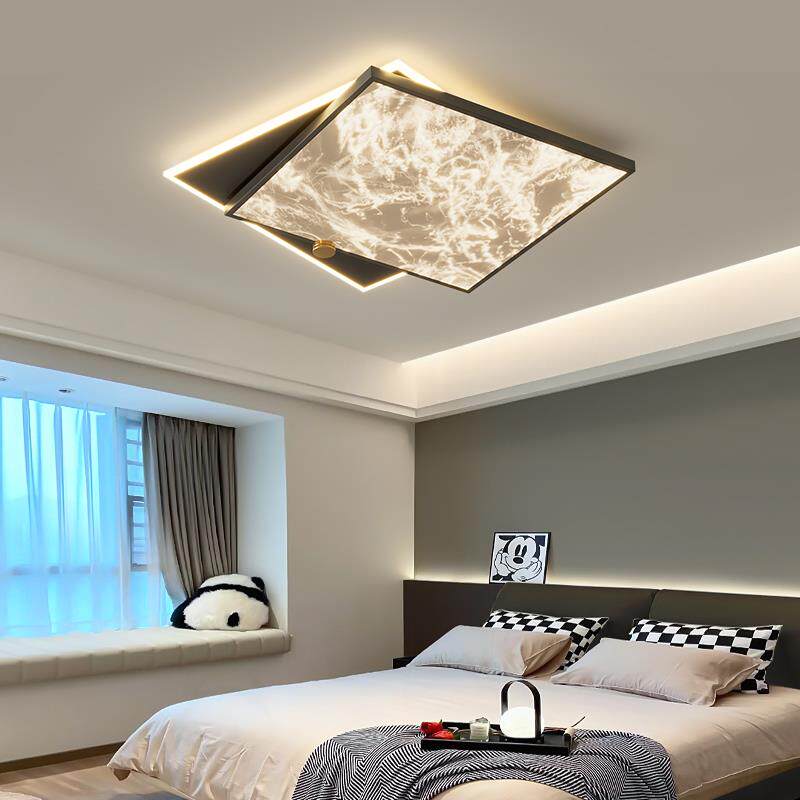 卧室灯2024新款超亮LED吸顶灯简约现代房间主卧灯感轻奢灯具