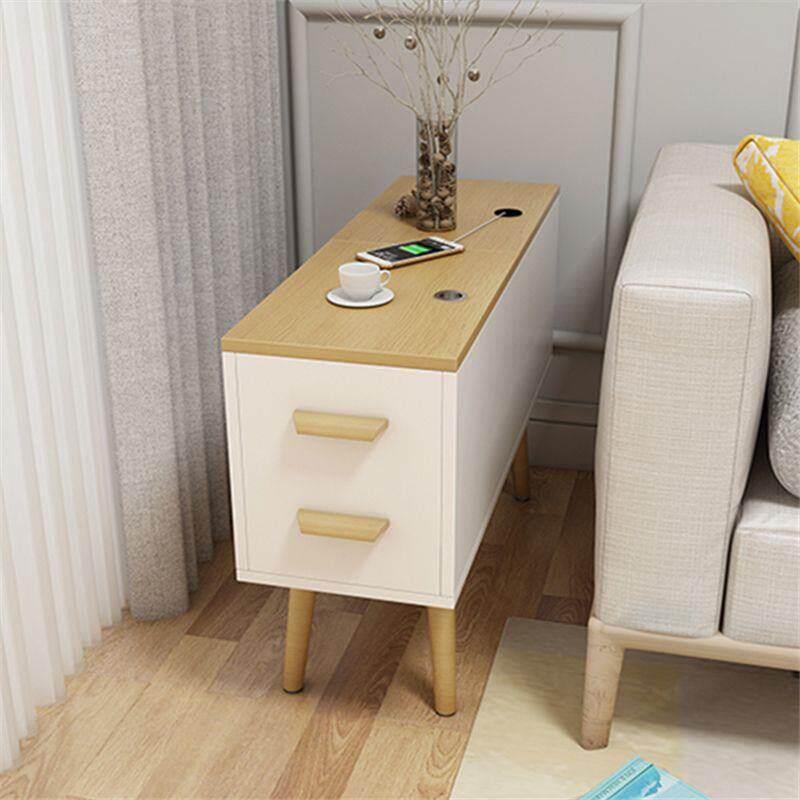 北欧沙发边柜储物柜现代简约沙发小边几柜多功能客厅侧边窄缝隙柜