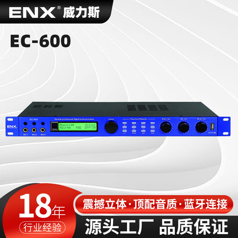 EC-600卡拉OK音响KTV舞台酒吧会议厅数字前级效果器