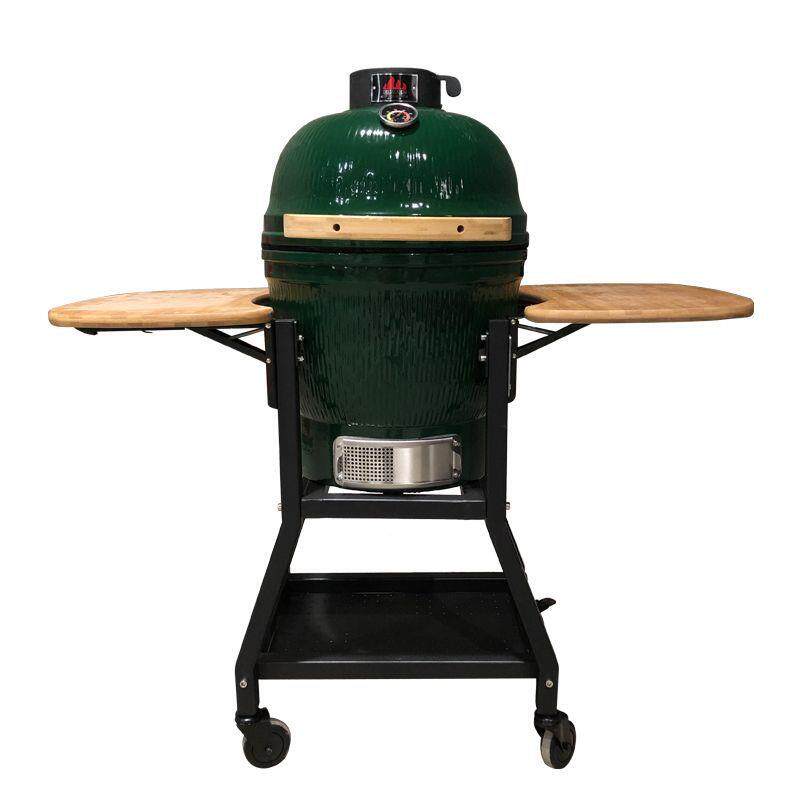 户外烧烤炉18英寸陶瓷烧烤炉BBQ便携式别墅聚餐熏焖烤家用炭烧炉