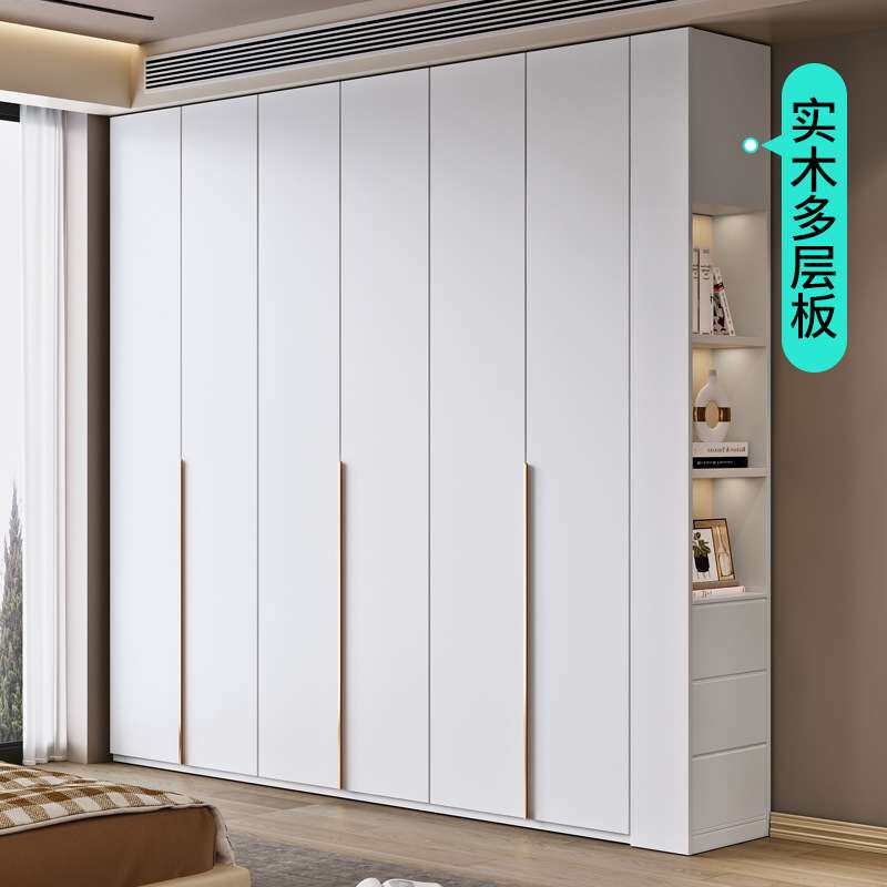 实木衣柜家用卧室新款2023爆款现代简约小户型衣橱柜子欧松多层板