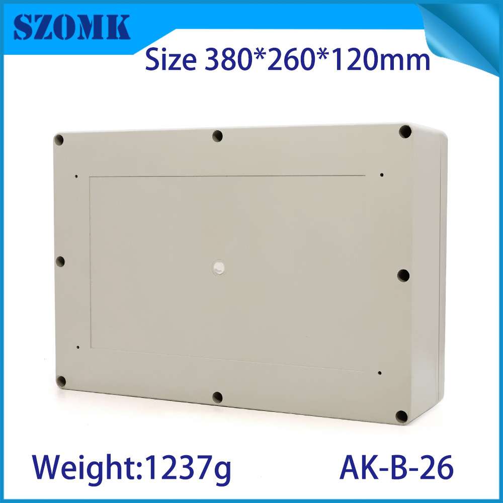 电源安防工程塑料防水盒B26/电子塑料外壳/仪表外壳380*260*120