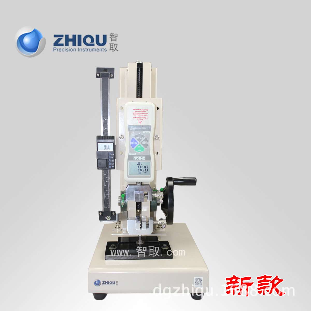 智取ZQ-21B-1布料薄膜纸张拉力试验机数显推拉力计测力机台