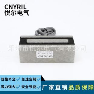 35长方形电磁铁直流DC12V 24V吸力120KG吸盘电磁铁 F100