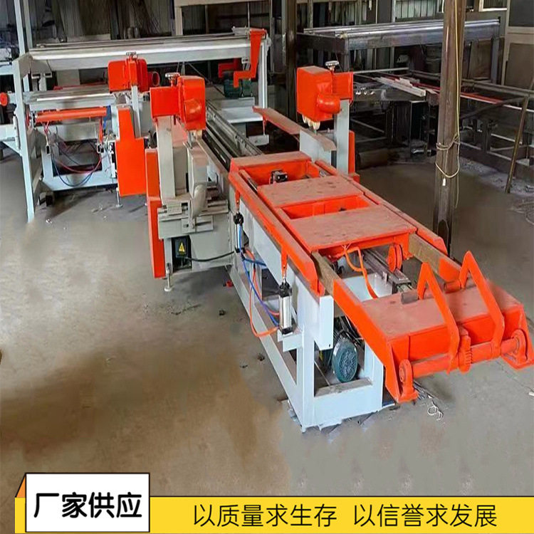 水泥纤维板硅酸钙板四边锯 门板修边锯 自动通过式数控木门四边锯