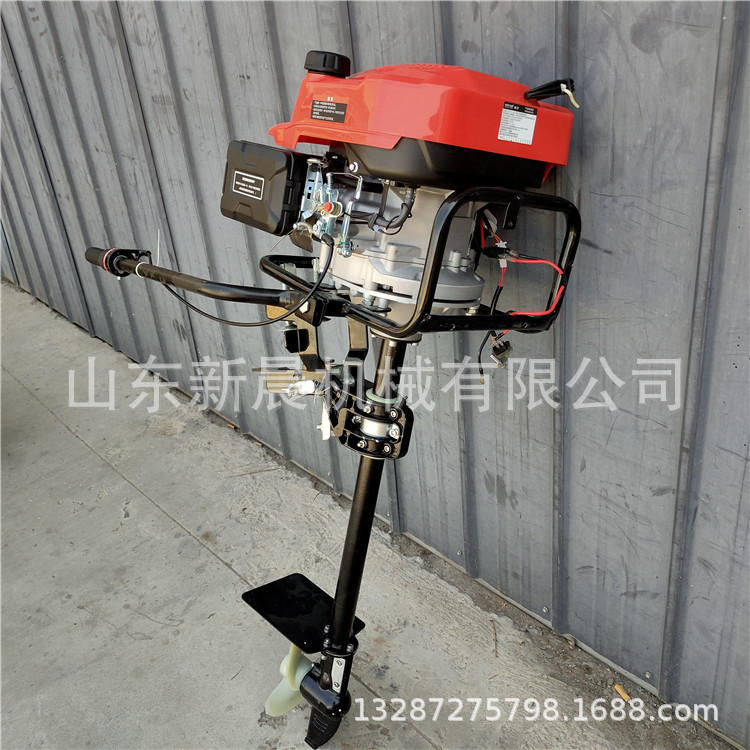 养殖船外推进器9.5马力汽油动力挂桨机 四冲程舷外挂机