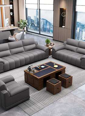 价TXP2新款头层钢琴键公沙发简约现代商务客家用直销