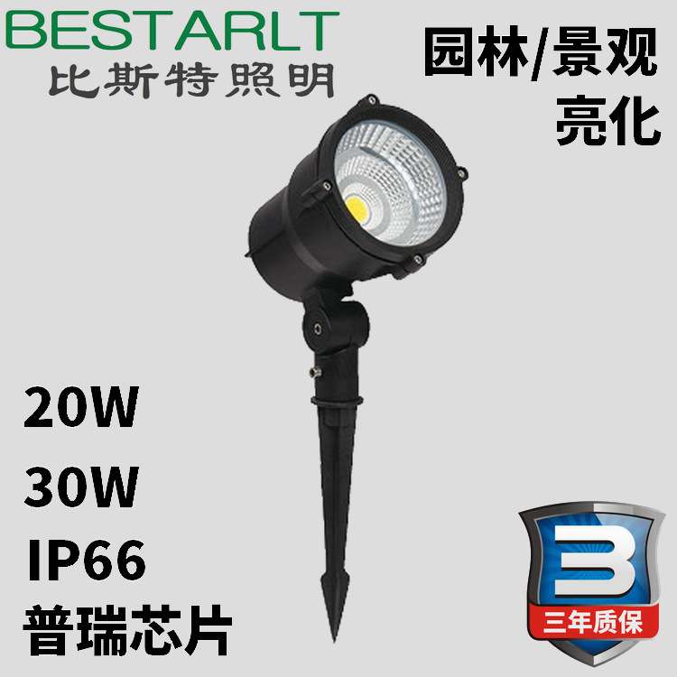 20W30W地插灯草坪灯照树灯COB地插灯插泥灯射树灯LED插地灯