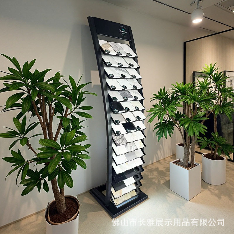 跨境木地板展示架瓷砖展具石材展柜厨柜门展架立式多层落地展架
