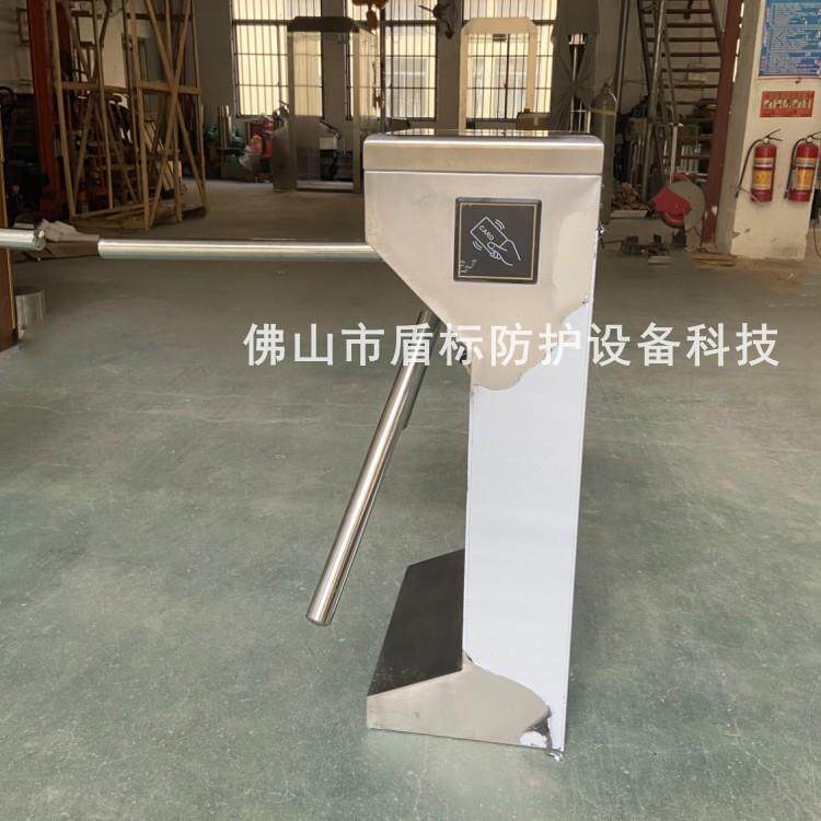 手动不锈钢三辊闸机超市入口只进不出单向转闸人行导向通道门
